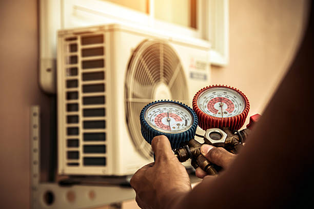 Professional Ductwork Repair technician working in Dighton, MA